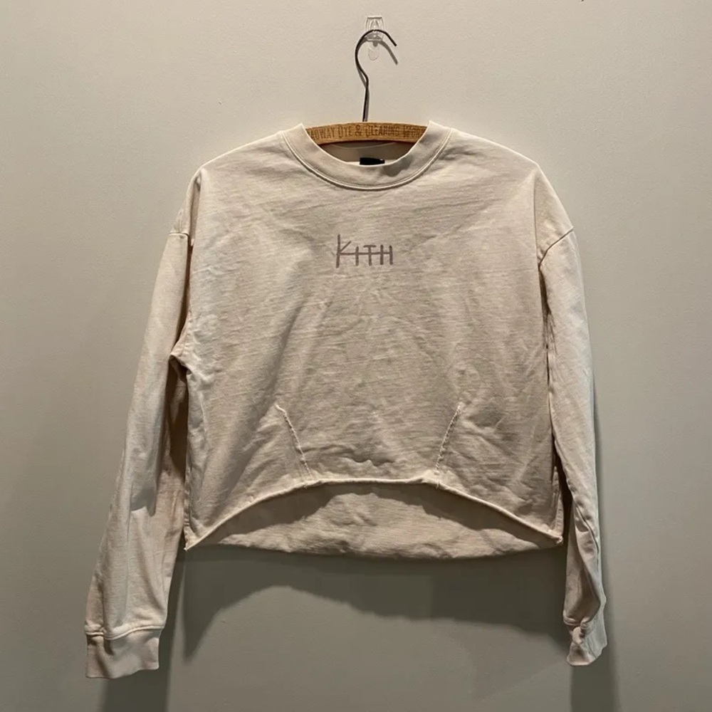 RARE Kith x Ksubi washed pink long sleeve heavyweight tee